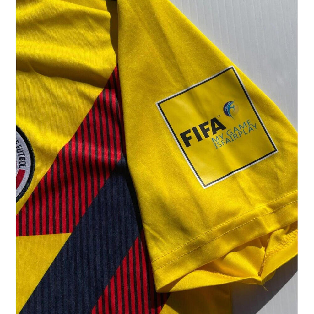 Adidas Columbia 2018 Russia Fifa World Cup Jersey M Yellow Short Sleeve Soccer - Picture 5 of 9